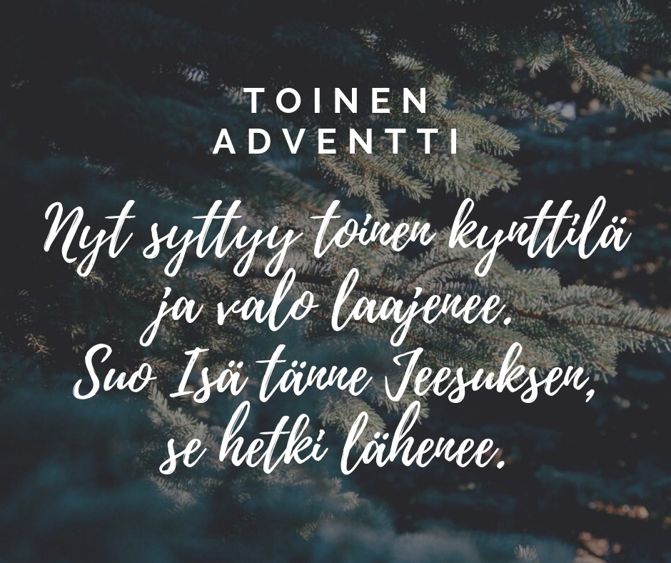 teksti toinen adventti